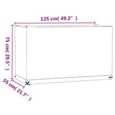 Vidaxl Prevleka za vrtno pohištvo 2 kosa 8 obročkov 125x55x75 cm