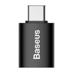 BASEUS ZJJQ000001 Ingenuity Mini OTG adapter USB-A na USB-C črn