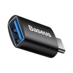 BASEUS ZJJQ000001 Ingenuity Mini OTG adapter USB-A na USB-C črn