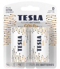 TESLA D GOLD+ alkalna, 2 kosa, ND