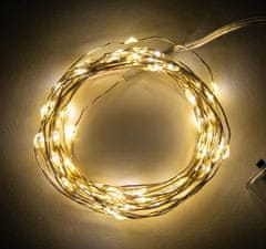 Linder Exclusiv Božična veriga na baterije 80 LED topla bela