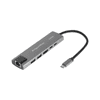 Krüger&Matz USB priklopna postaja tip C na HDMI, 2x USB3.0, 2x USB tip C, RJ45