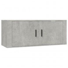 Vidaxl Komplet TV omaric 4-delni betonsko siv inženirski les