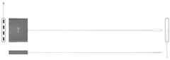 J5CREATE adapter, USB-C® na 4 vrata HDMI (JCA366)