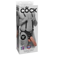 King Cock votel strap-on, 30,5 cm