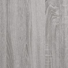 Vidaxl Omarica s policami siva sonoma 69,5x32,5x90 cm inženirski les