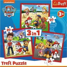 Trefl Puzzle Paw Patrol: Happy Dogs 3 v 1 (20, 36, 50 kosov)