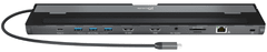 J5CREATE priklopna postaja, 2x HDMI, 4x USB, sivo črna (JCD542)