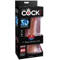 King Cock Triple Density dildo, 18 cm, 3D