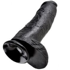 King Cock Cock With Balls dildo, 12", 30,48 cm, črna