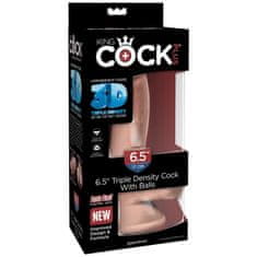 King Cock Triple Density dildo, 14 cm