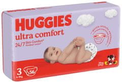 Huggies HUGGIES Ultra Comfort Jumbo plenice za enkratno uporabo 3 (4-9 kg) 56 kosov