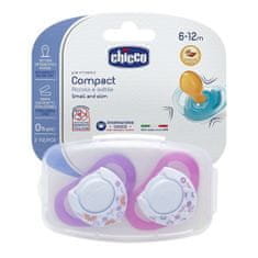 Chicco Physio Compact Soothing gumijasta duda, roza, 6-12m