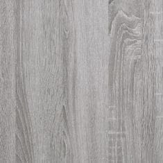 Vidaxl Stenska omarica siva sonoma 80x33x80 cm inženirski les