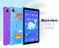 iGET Blackview TAB 5 KIDS tablični računalnik, 3 GB/64 GB, Android 12, modra + ovitek/stojalo