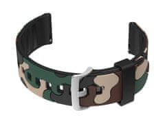 Tayma Gumijast pašček za uro U13 - črn/bež-camo - 22 mm