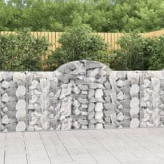 Vidaxl Obokane gabion košare 20kosov 200x30x100/120cm pocinkano železo