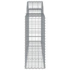 Vidaxl Obokane gabion košare 7 kosov 200x30x80/100 cm cinkano železo