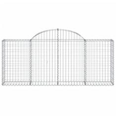 Vidaxl Obokane gabion košare 4 kosi 200x30x80/100 cm pocinkano železo