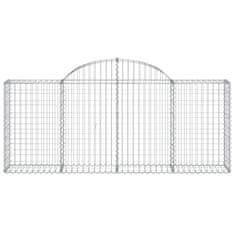 Vidaxl Obokane gabion košare 40 kosov 200x30x80/100 cm cinkano železo