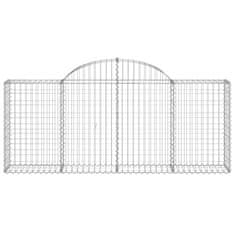 Vidaxl Obokane gabion košare 20 kosov 200x30x80/100 cm cinkano železo