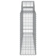 Vidaxl Obokane gabion košare 25 kosov 200x30x80/100 cm cinkano železo