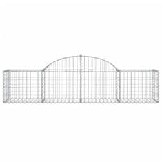 Vidaxl Obokane gabion košare 7 kosov 200x50x40/60 cm pocinkano železo