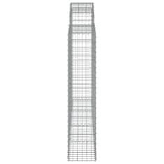 Vidaxl Obokane gabion košare 8 kosov 200x30x140/160cm pocinkano železo