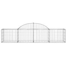 Vidaxl Obokane gabion košare 30 kosov 200x50x40/60 cm pocinkano železo