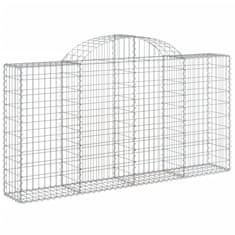 Vidaxl Obokane gabion košare 20kosov 200x30x100/120cm pocinkano železo