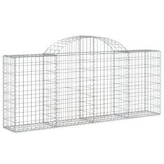 Vidaxl Obokane gabion košare 20 kosov 200x30x80/100 cm cinkano železo