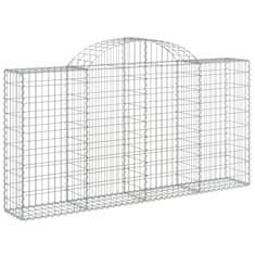 Vidaxl Obokane gabion košare 13kosov 200x30x100/120cm pocinkano železo