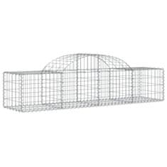 Vidaxl Obokane gabion košare 13 kosov 200x50x40/60 cm pocinkano železo