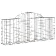 Vidaxl Obokane gabion košare 13 kosov 200x30x80/100 cm cinkano železo