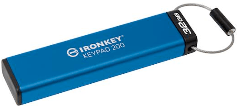 Kingston Ironkey USB disk, 32 GB, Keypad 200, 3.2 Gen1, FIPS 140