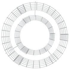 Vidaxl Gabionsko kurišče Ø 50 cm pocinkano železo