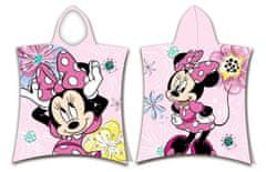 Jerry Fabrics Pončo Minnie Pink lok Bombaž - frotir, 50/115 cm