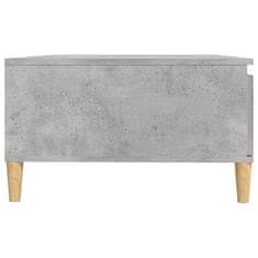 Vidaxl Klubska mizica betonsko siva 90x60x35 cm iverna plošča