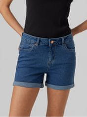 Vero Moda Ženske kratke hlače VMLUNA Slim Fit 10279489 Medium Blue Denim (Velikost XS)