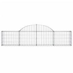 Vidaxl Obokane gabion košare 15 kosov 200x30x40/60 cm pocinkano železo