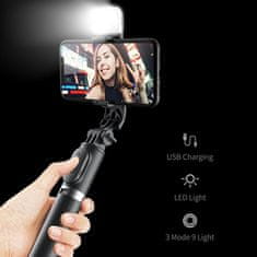 Cool Mango 6 v 1 selfie palica s stojalom in lučko ter brezžičnim daljinskim upravljalnikom - selfie stick