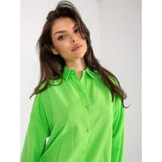 Factoryprice Ženska oversize majica s KITA ovratnikom, svetlo zelena TO-KS-7128.05X_398026 S