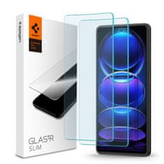 Spigen Glass Slim 2 Pack - Xiaomi Redmi Note 12 Pro 5G/Redmi Note 12 Pro+ 5G/POCO X5 Pro 5G