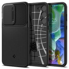 Spigen Ovitek za telefon Optik Armor, črn, Samsung Galaxy S23+