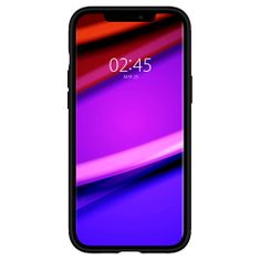 Spigen Ovitek za telefon, Liquid Air, črn, iPhone 12/Pro