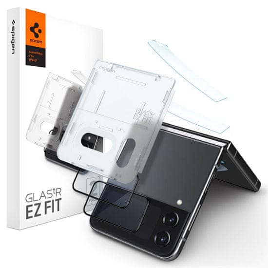 Spigen EZ Fit Cover+Hinge Film 2 Pack, FC black - Samsung Galaxy Z Flip4