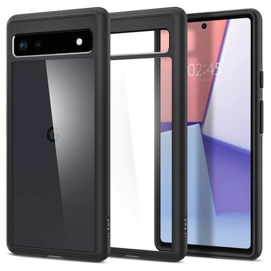 Spigen Ovitek za telefon Ultra Hybrid, črn, Google Pixel 6a