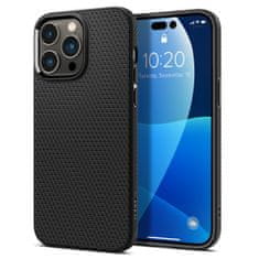 Spigen Ovitek za telefon, Liquid Air, črn, iPhone 14 Pro Max