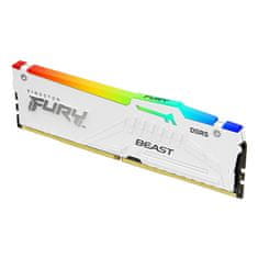 Kingston FURY Beast White DDR5 16GB 5600MT/s DIMM CL36 RGB EXPO