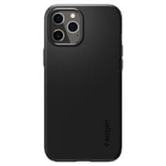 Spigen Ovitek za telefon Thin Fit, črn, iPhone 12/Pro